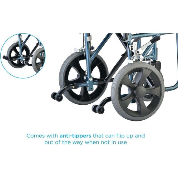 NOVA Medical Heavy Duty Bariatric Transport Chair 332B All Med Plus