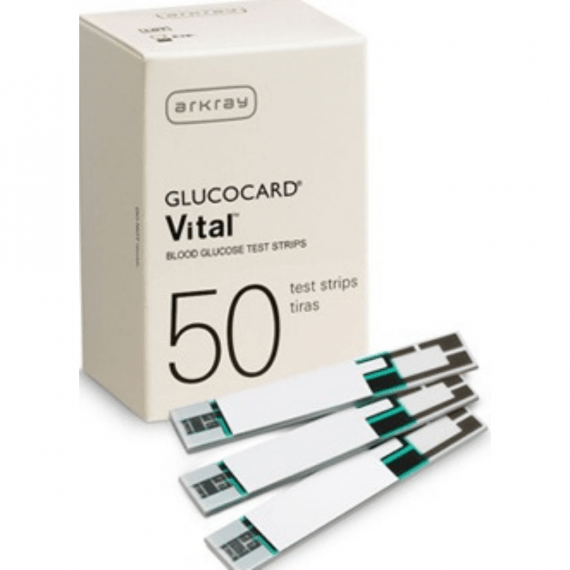 Arkray Glucocard Vital Blood Glucose Test Strips 50 ct All Med Plus