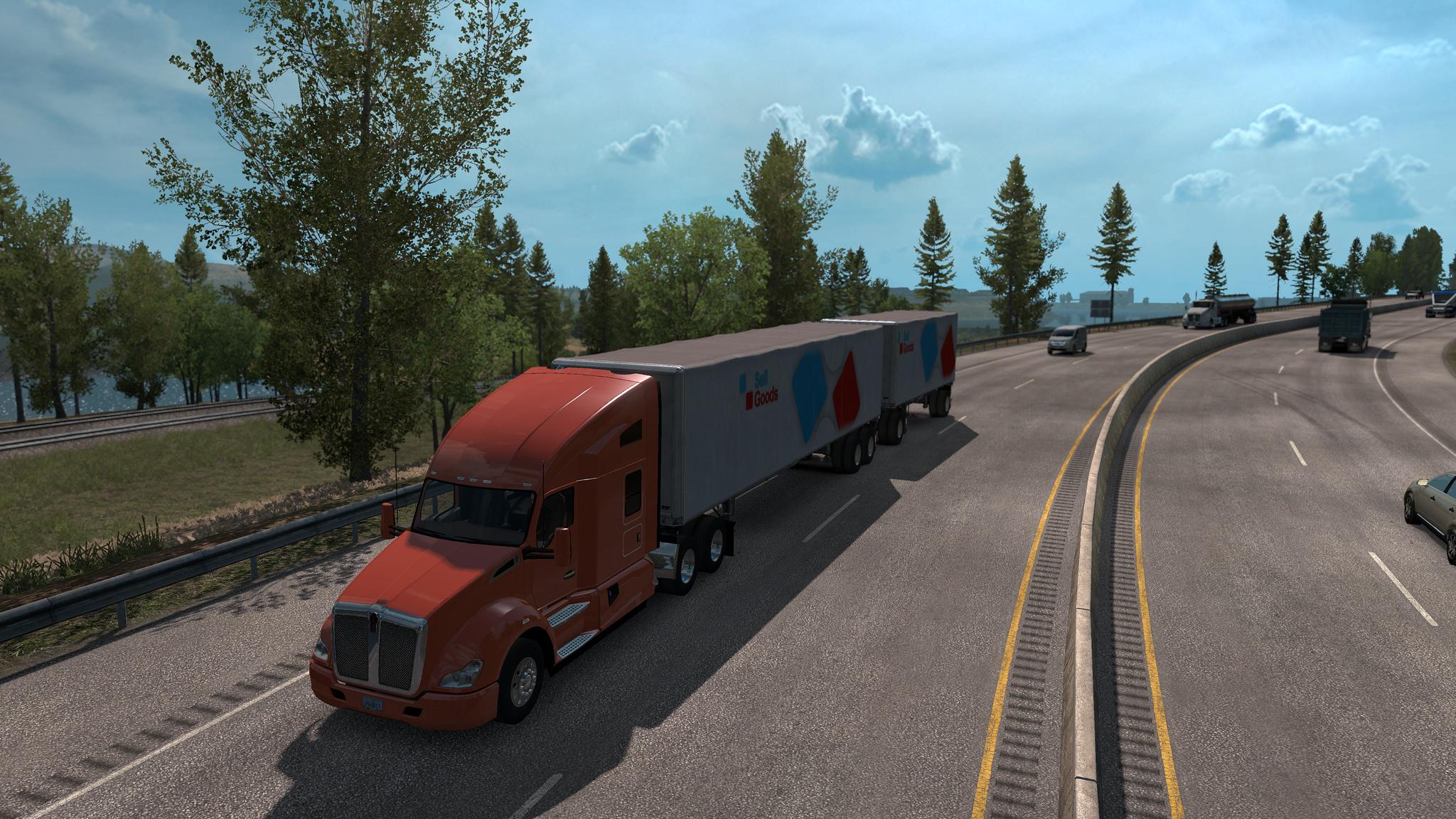 MULTIPLE TRAILERS IN TRAFFIC ATS V1.44
