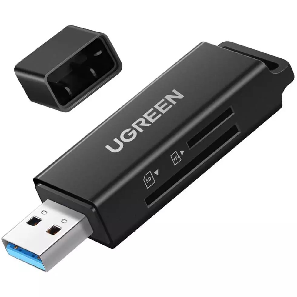 UGREEN SD Card Reader for SD Cards & Micro SD Cards Black