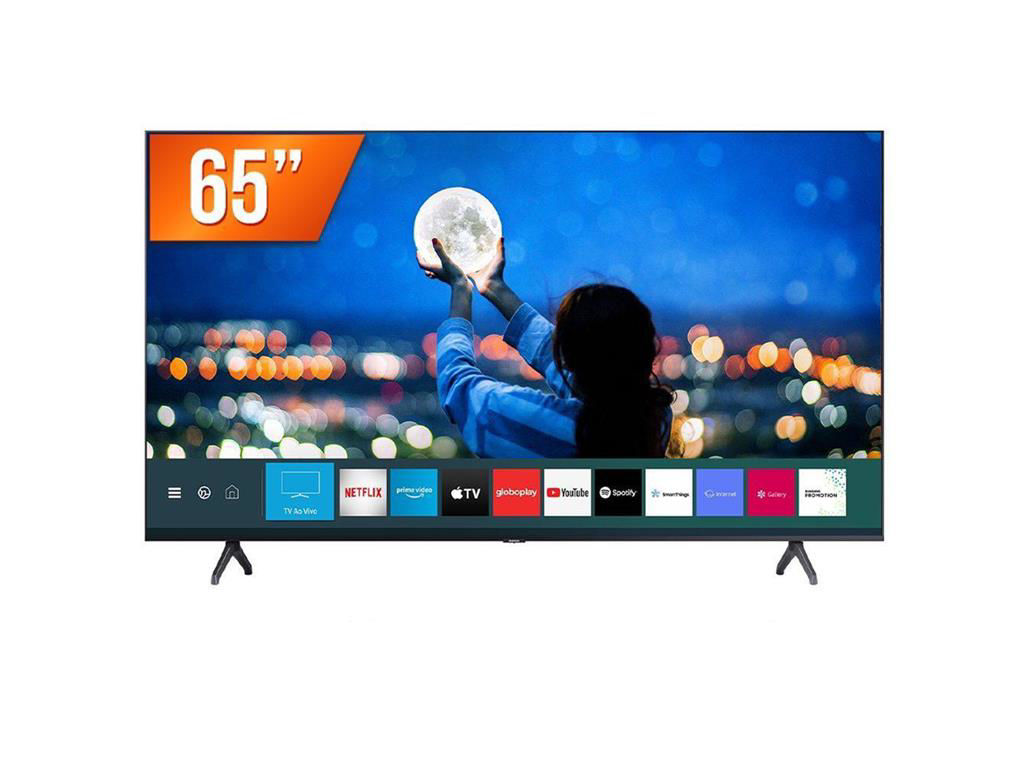 Tv Samsung 65" Led Smart Tizen Crystal Uhd 4k 3x Hdmi Usb Wifi Hdr
