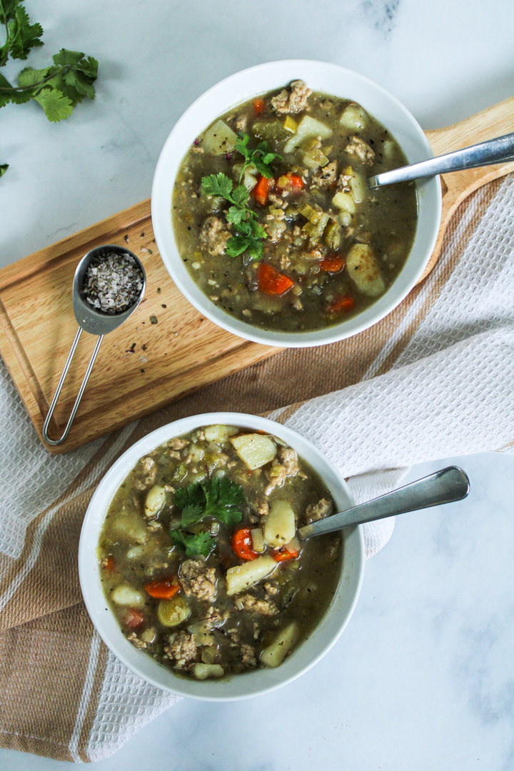 Healthy Potato Leek Soup with Turkey All Nutrition