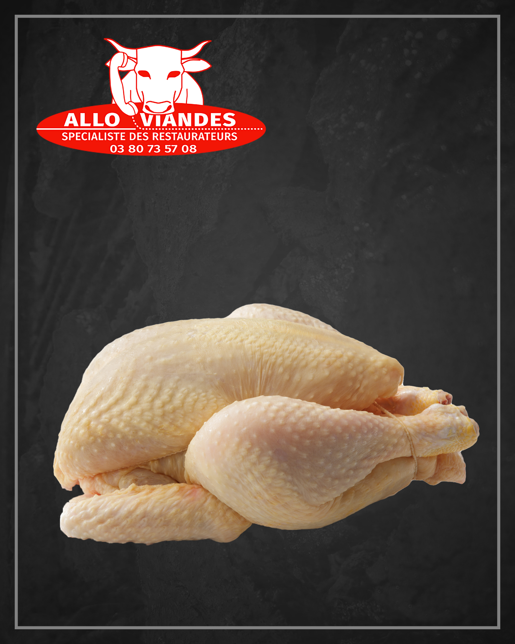Poulet fermier label rouge PAC 1,8kg Allo Viandes