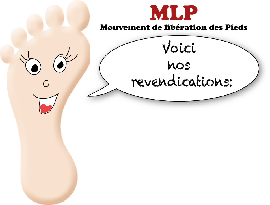 Rejoignez le Mouvement de Libération des Pieds! humour Allo Maman Dodo