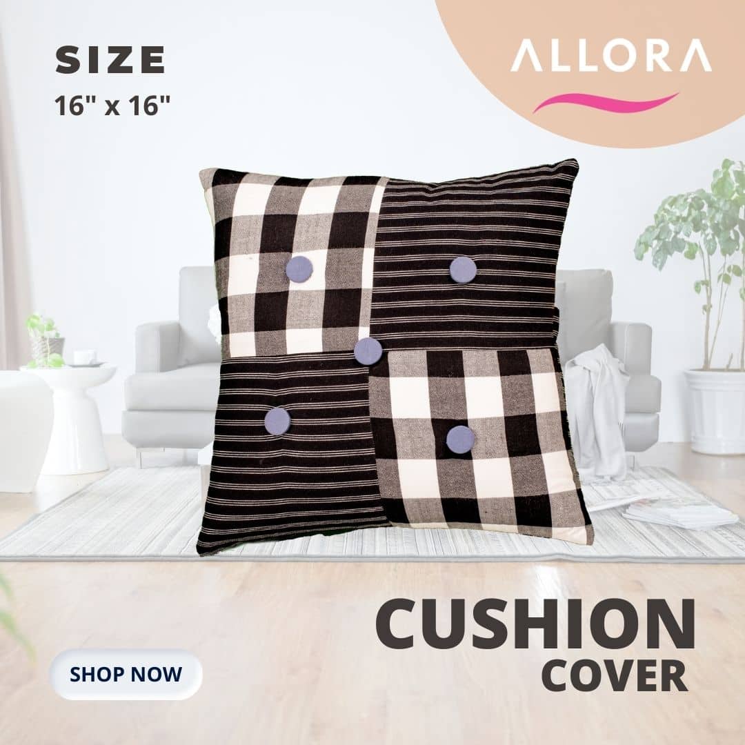 Black & White Cushion Cover ALLORA Home & Living