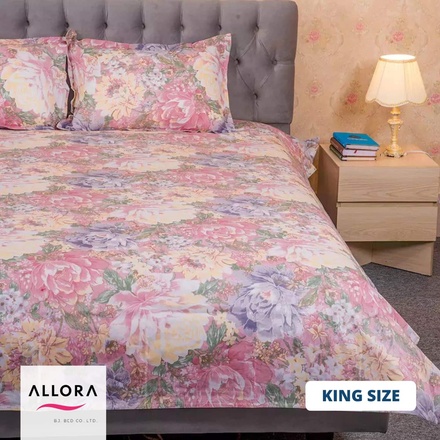 Blue Print Bed Sheet ALLORA
