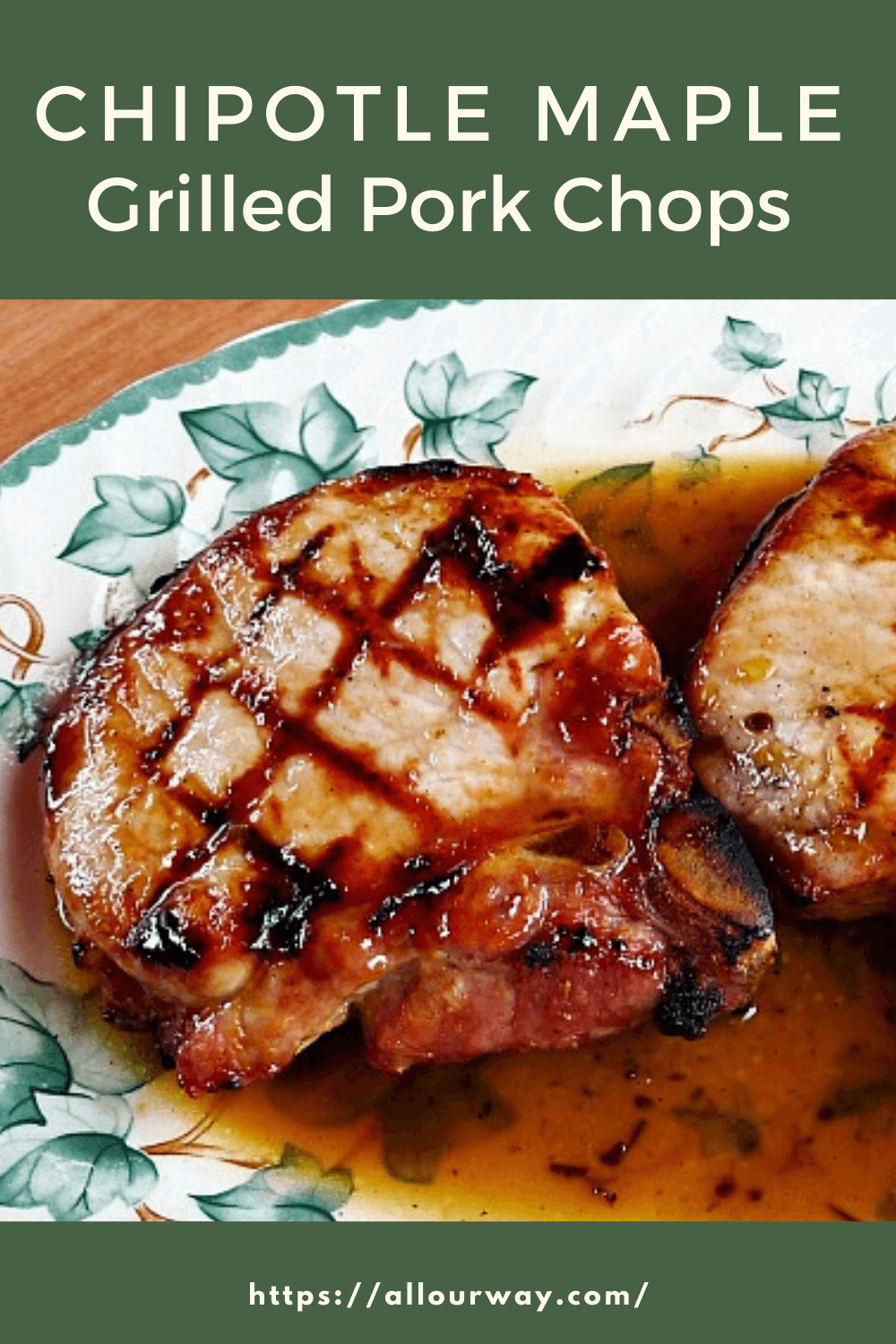 Grilled Chipotle Maple Glaze Pork Chops