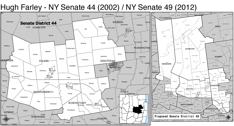 The Capital Region's legislative districts, before and after the proposed new lines All Over