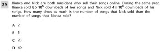 Can you answer another round of these 8th grade math questions
