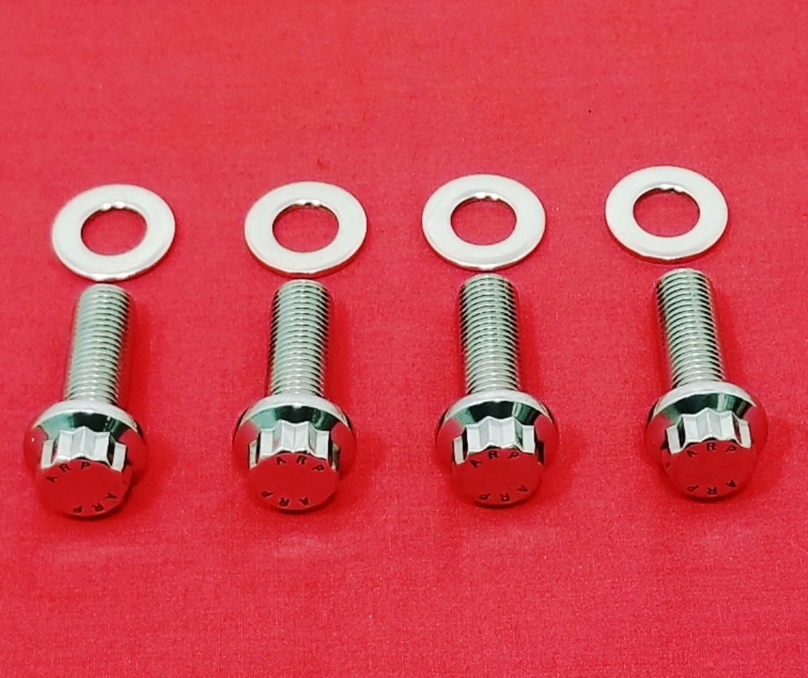 Yamaha Banshee Polished ARP 12pt High Strength Stainless Foot Peg Bolt