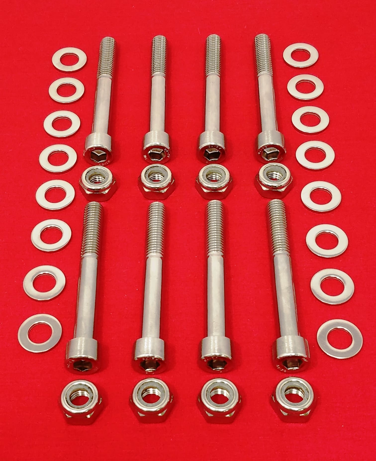 Honda TRX250R AArms Polished Stainless Steel Bolt Kit Alloy Boltz