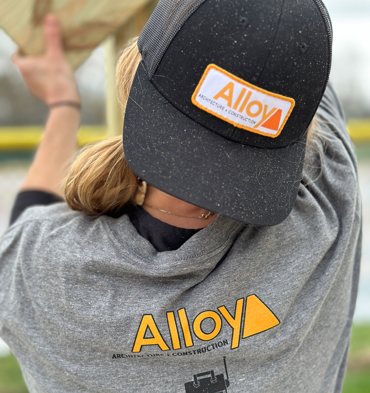 Helping Build Batting Cages for Pen Park Alloy Design Build