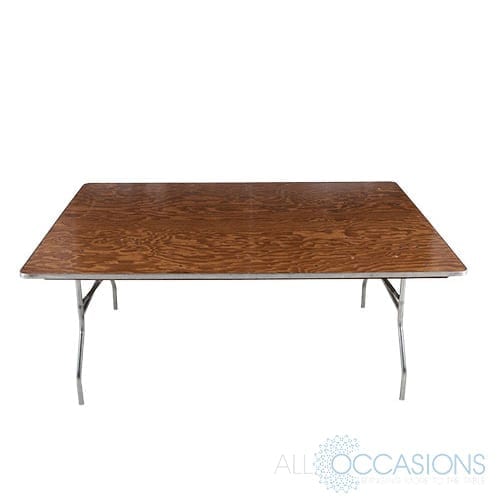 4foot x 6foot Rectangular Table All Occasions Party Rental