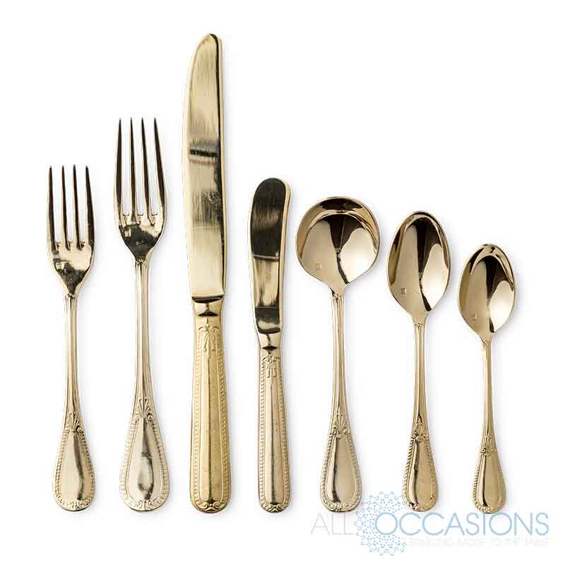 Savoy Gold Flatware Collection All Occasions Party Rental