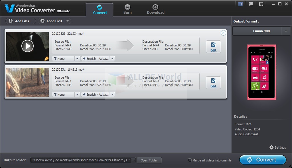 Video Converter Ultimate Free Download ALLPCWorld
