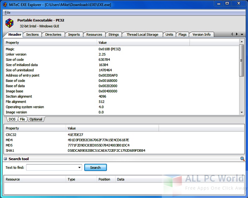 EXE Explorer 1.4.9 Free Download ALL PC World