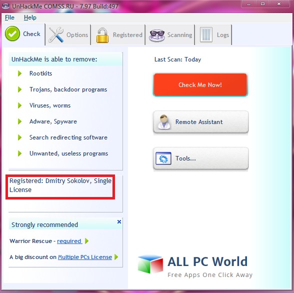 Download UnHackMe 9.20 Free ALL PC World