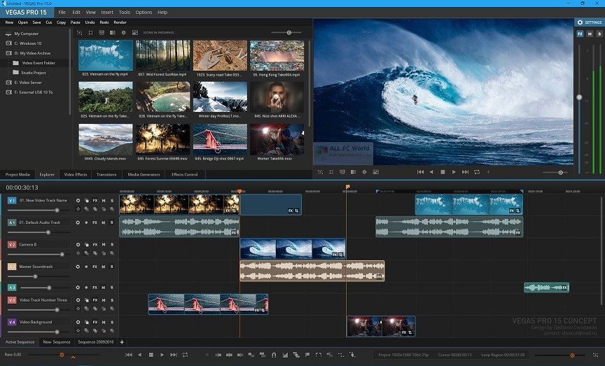 Download MAGIX VEGAS Pro 15.0 Free ALL PC World