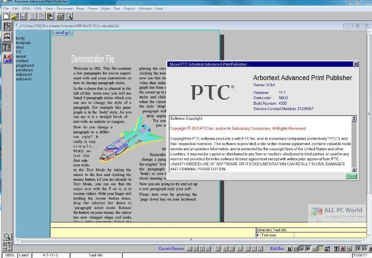 PTC Arbortext Advanced Print Publisher v11.2 Free Download ALL PC World