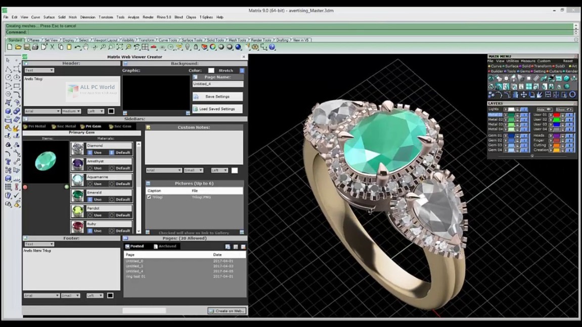 Gemvision Matrix 9.0 Free Download ALL PC World