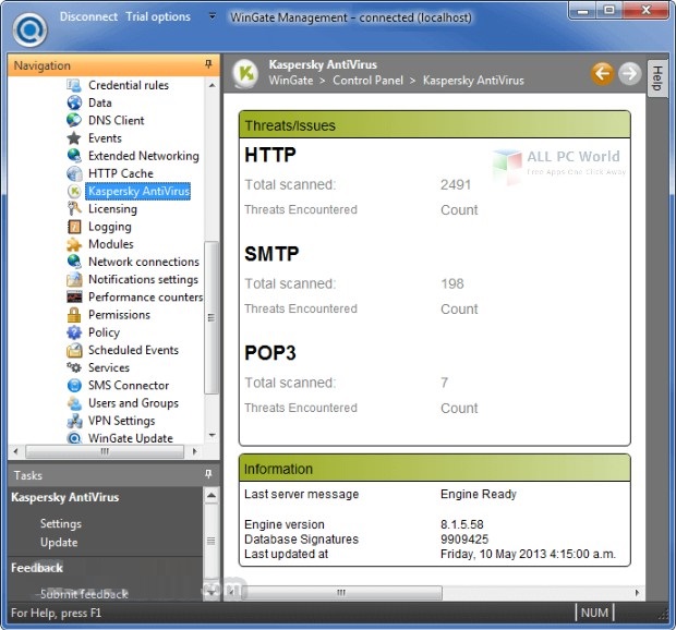 WinGate 9.1 Free Download ALLPCWorld