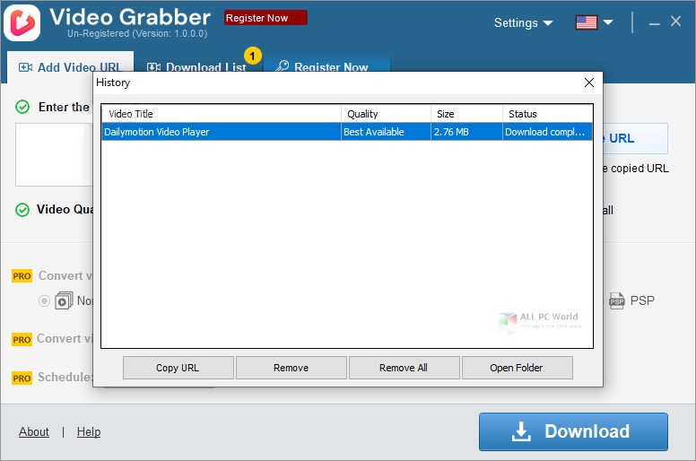 Auslogics Video Grabber Free Download Zero upload