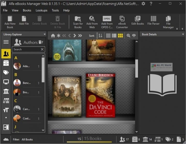 Alfa eBooks Manager Pro 8 Free Download ALLPCWorld