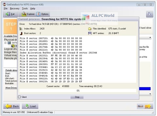 GetDataBack for NTFS 5 Free Download Windows Zero upload
