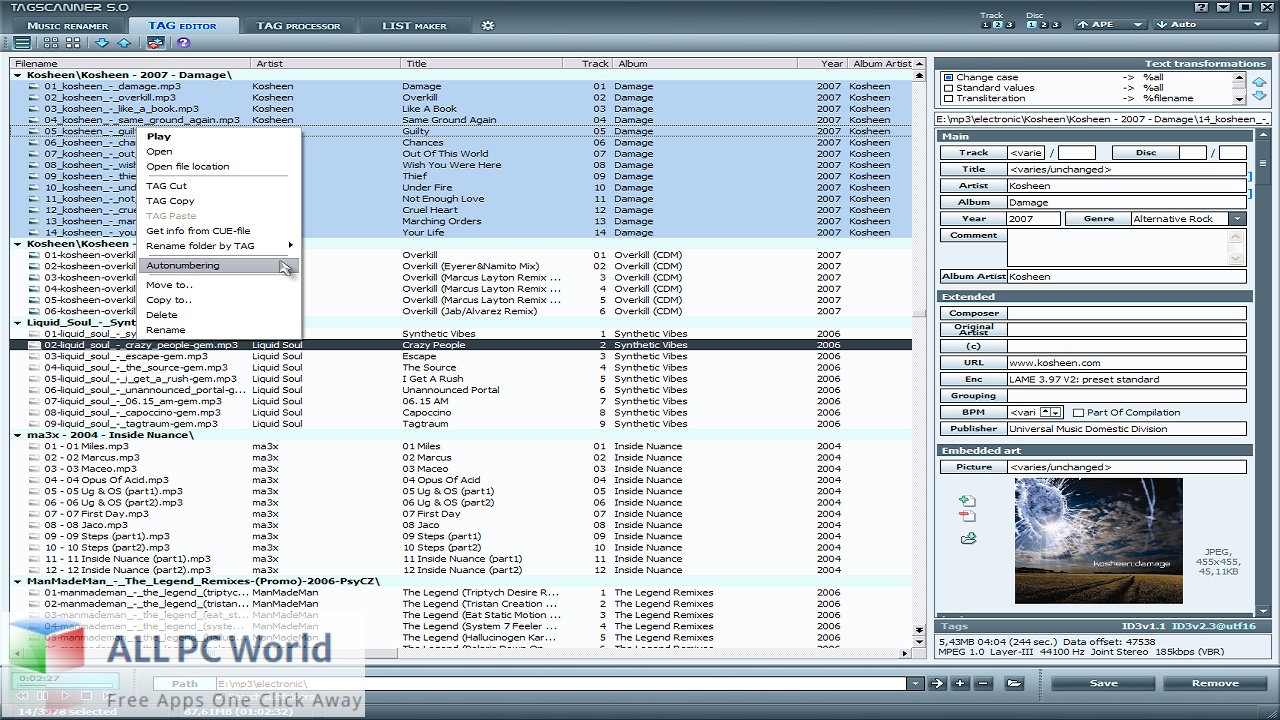 TagScanner 6 Free Download ALLPCWorld