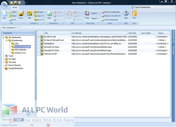 Advanced URL Catalog 2 Free Download