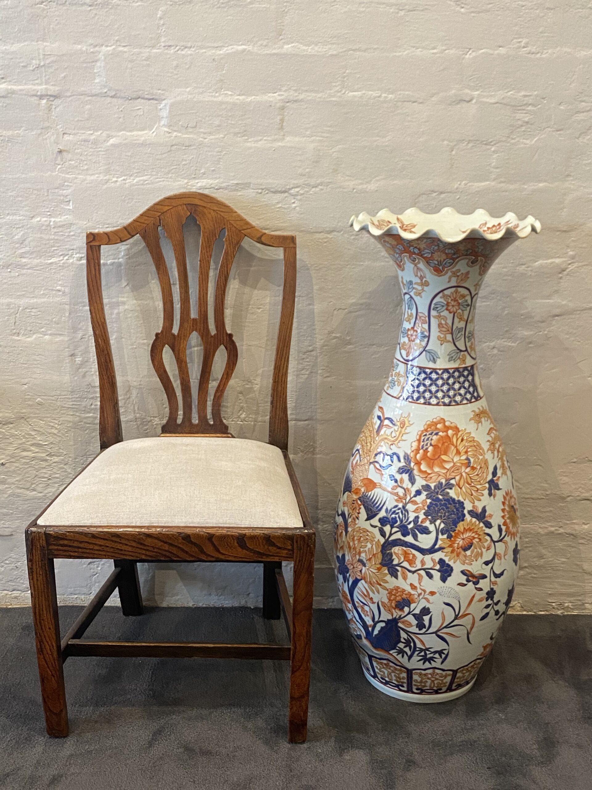 Recently sold unusually large 19th Century Japanese Floor Vase