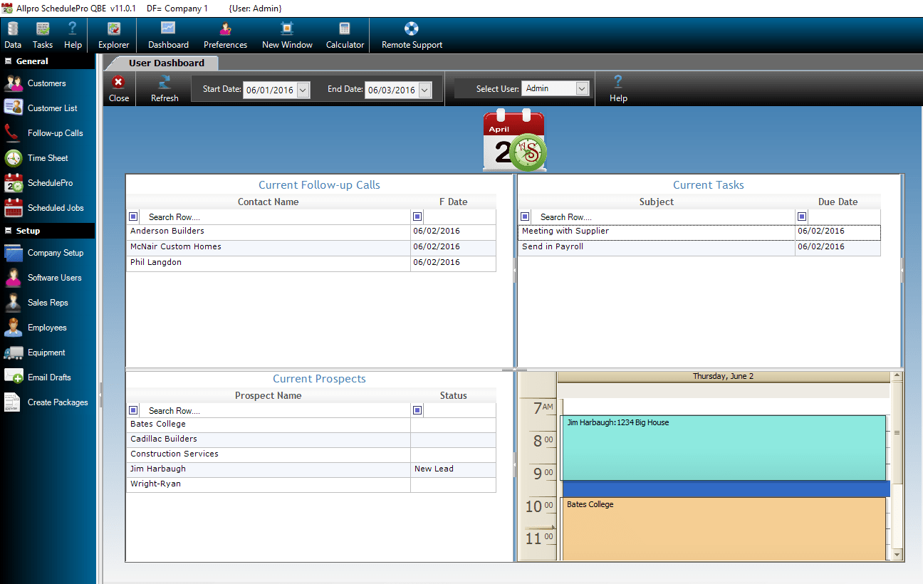 Home Allpro SchedulePro