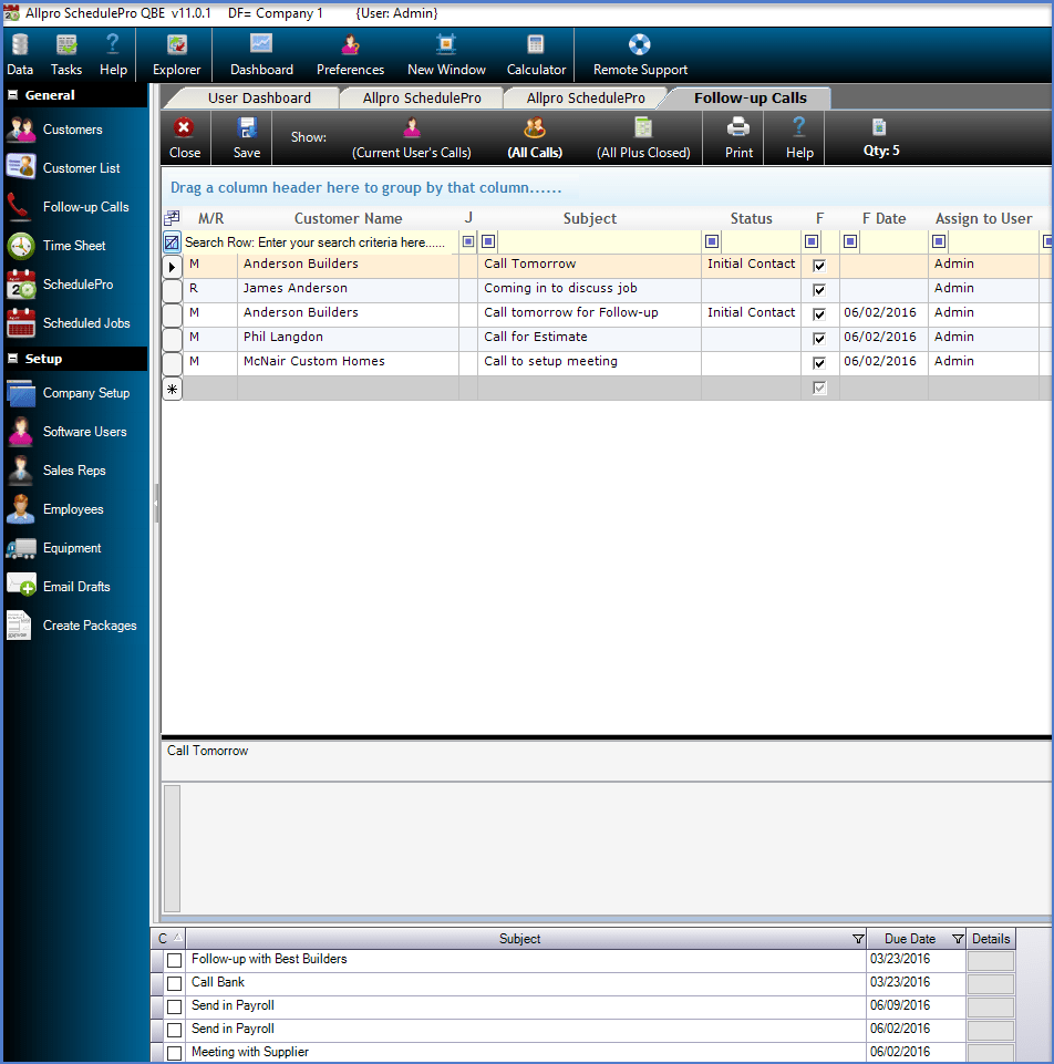 Details Allpro SchedulePro