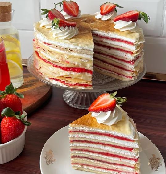 Strawberry vanilla crepe cake ALL RECIPES GUIDE