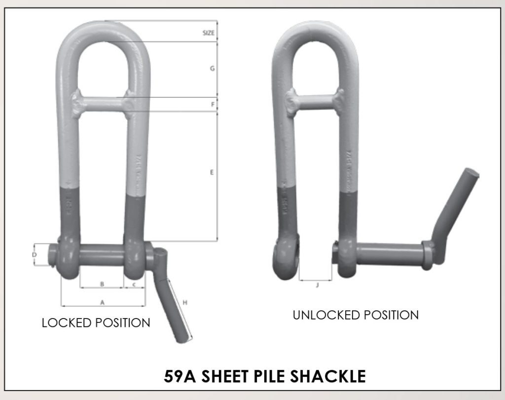 Skookum® Sheet Pile Shackle All Rigging Co. Rigging Equipment