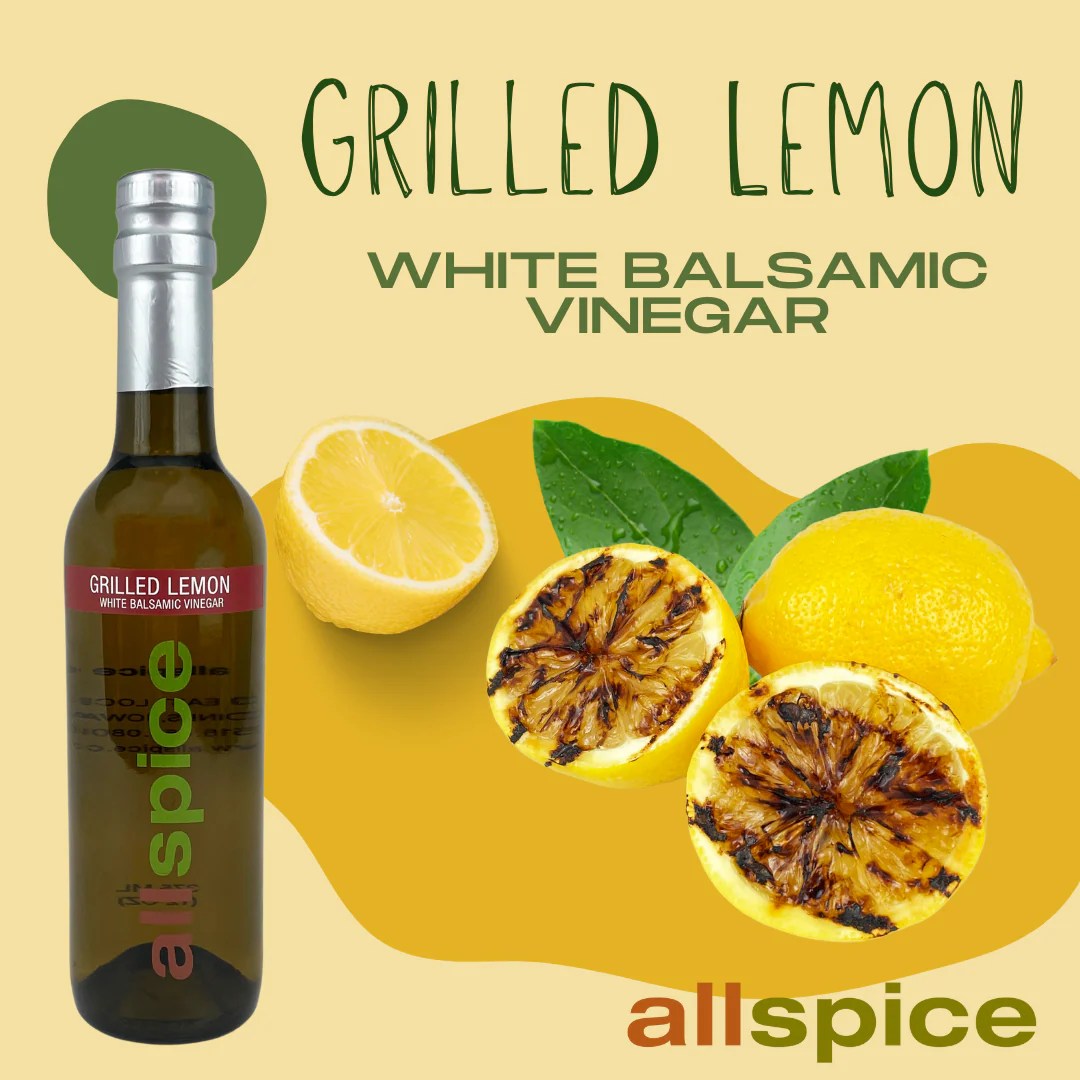 New Product Grilled Lemon White Balsamic Vinegar AllSpice Culinarium