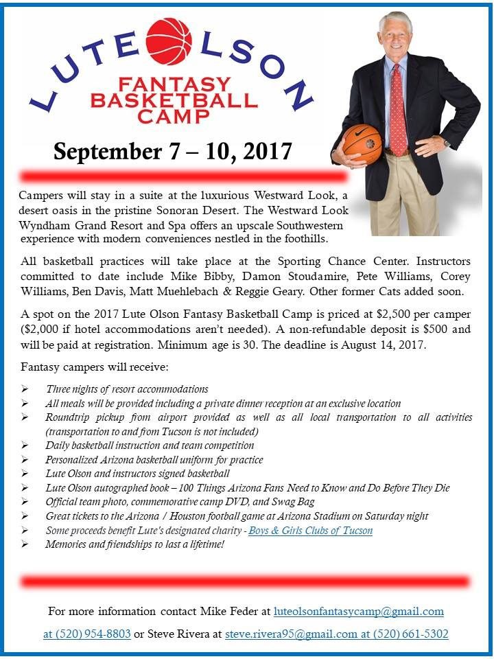 Lute Olson Fantasy Basketball Camp allows fans, players to relive past