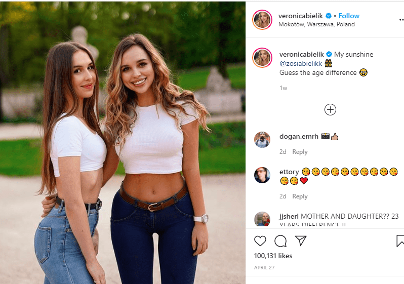 Veronica Bielik is a Polish Instagram star, fitness model,internet