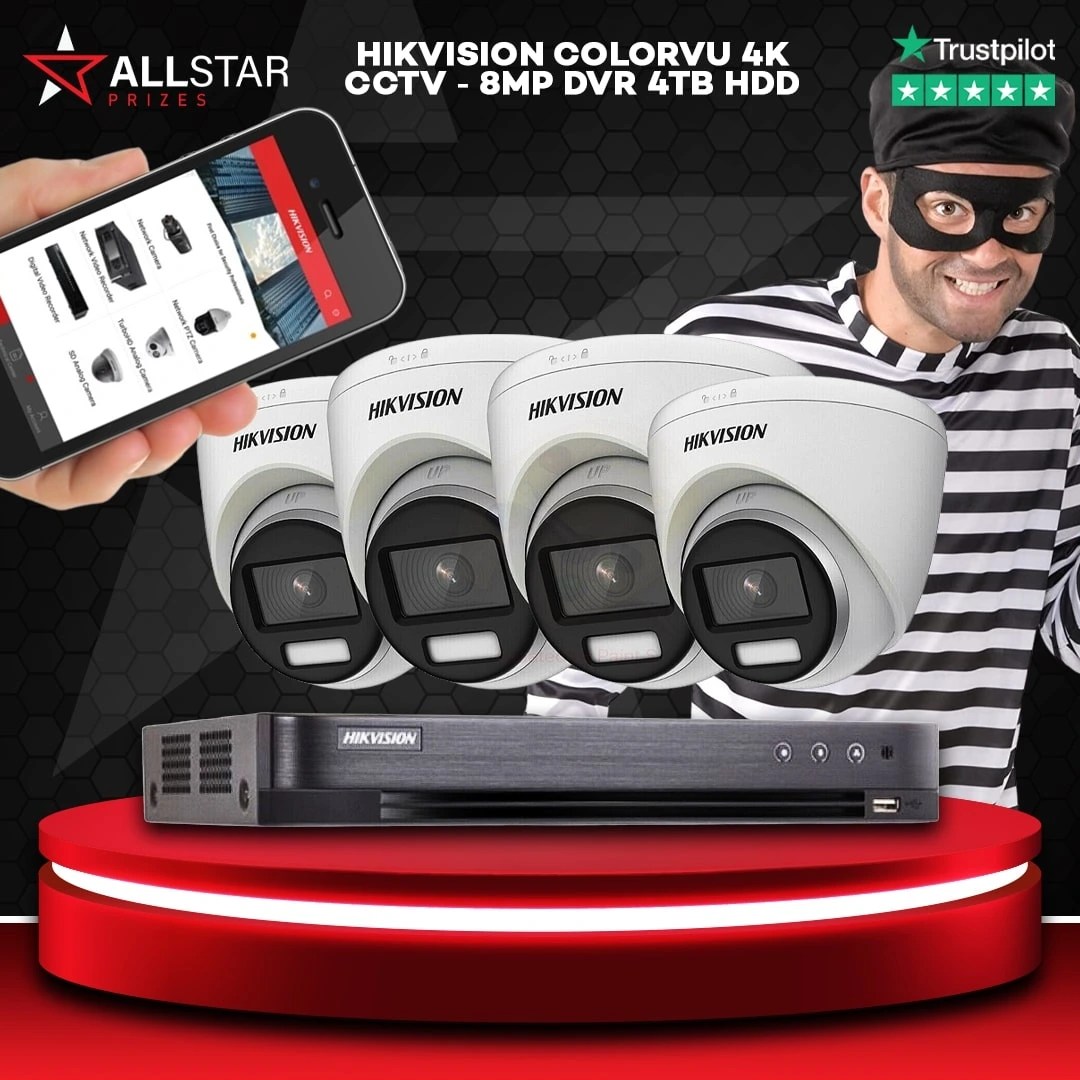 HIKVISION 4K CCTV Setup All Star Prizes