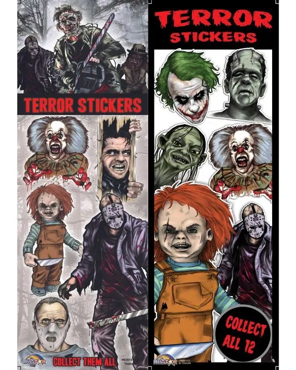 Terror Horror Character Stickers for Vending Machines