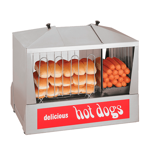 (QUICKSHIP) Hot Dog Steamer sidebyside hot dog steamer/bun warmer Allstate Restaurant Supply