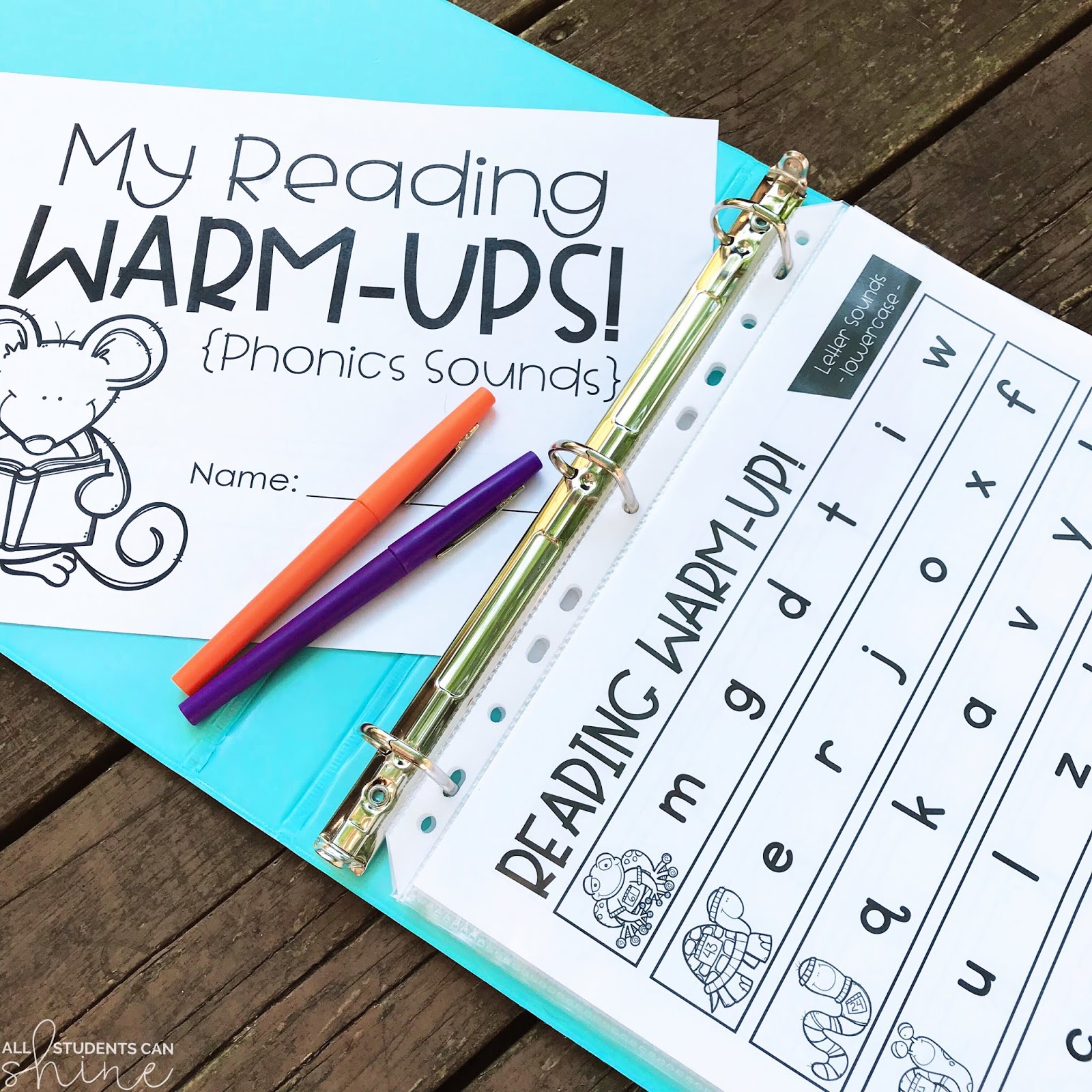 Reading WarmUps All Students Can Shine