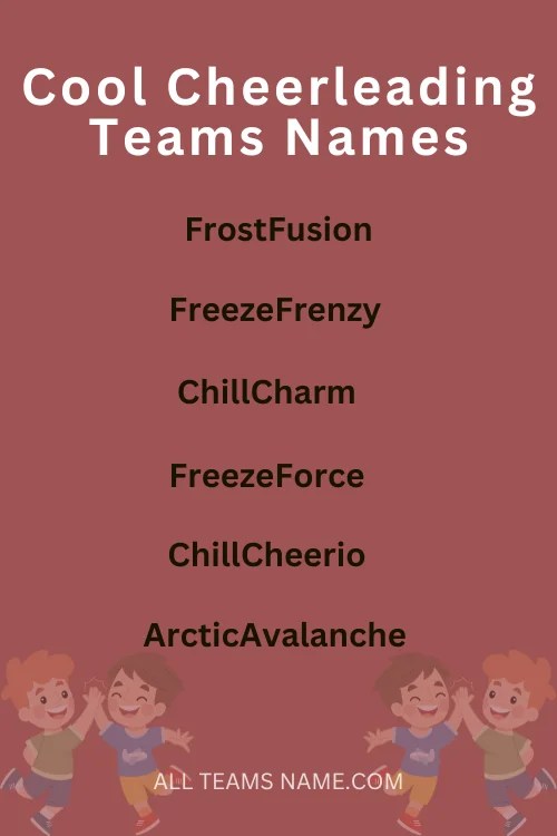260 Cheer Team Names To Inspire Your Squad's Success All Teams Name