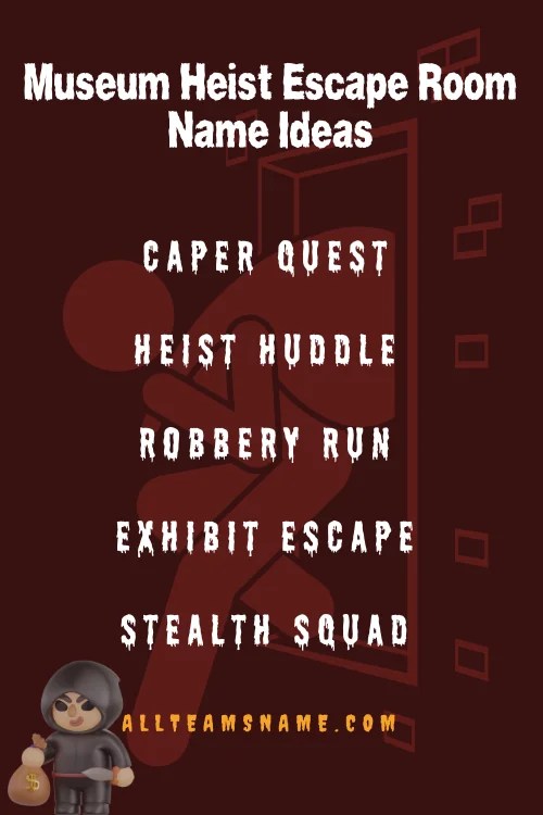 379 Clever Escape Room Team Names To Outsmart The Puzzles All Teams Name
