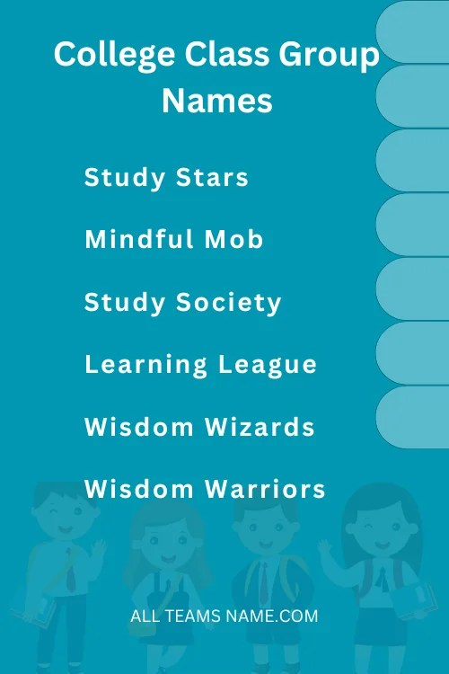240 Funny Student Group Names All Teams Name