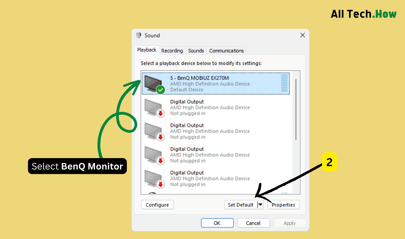 BenQ Monitor Sound Not Working? Try these FIXES