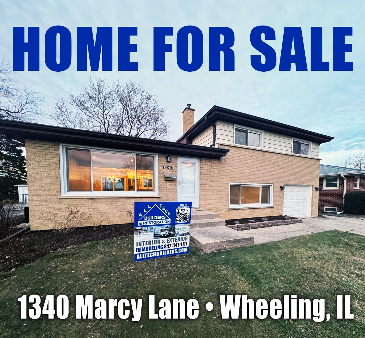 Remodeled Home for Sale in Wheeling, IL at 1340 Marcy Lane