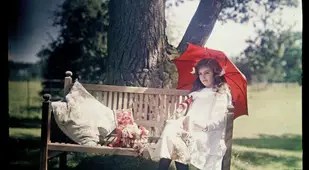 etheldreda laing autochrome iris bench