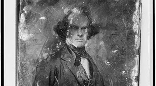 Nathaniel Hawthorne Half Length Daguerreotype