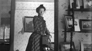 Unidentified Woman Taking Her Own Photograph